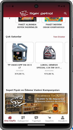 Tiger Madeni Yağlar Screenshot 2