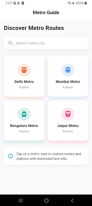 RouteX - Metro, Bus Guide Screenshot 0