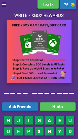 Xbox Game Pass Gift Card Earn Screenshot 3
