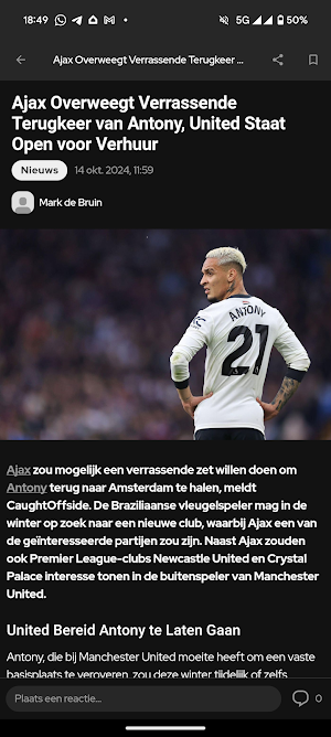 VoetbalX - 24/7 VoetbalNieuws Screenshot 2