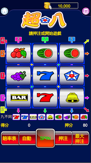 水果盤:超8老虎機,Slot,Casino,BAR Screenshot 2