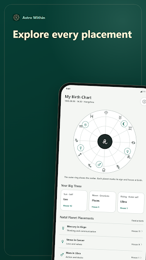 Astro Within: Birth Chart Screenshot 1
