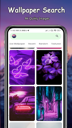 Aesthetic Purple Wallpapers 4K Screenshot 2