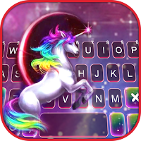 Galaxy Sky Unicorn Keyboard Background