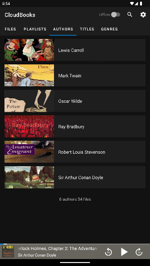 CloudBooks audio book player Screenshot 0