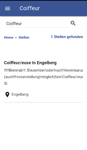 Coiffeur Jobs Screenshot 1