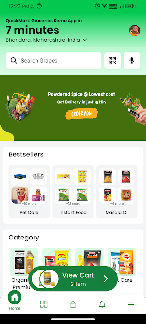 QuickMart: Groceries Demo App Screenshot 1