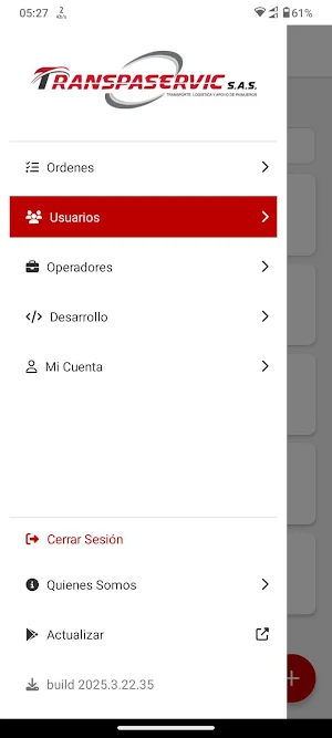 Transpaservic Screenshot 2