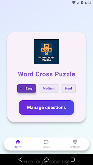 Word Cross Puzzle Screenshot 0