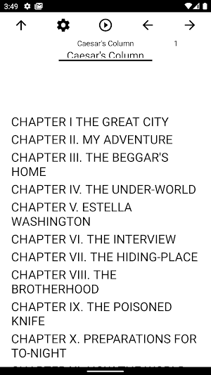Book, Caesar's Column Screenshot 0