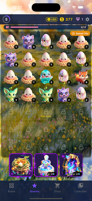 Cute Creatures: Merge&Collect Screenshot 1