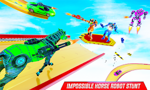 Ramp Car Robot Transform Horse Robot Games 2021 Screenshot 2