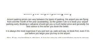 Airport Parking Guide Screenshot 0