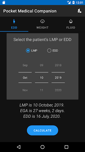 EDD - EGA calculator(Simple,Fast,Straightforward) Screenshot 3
