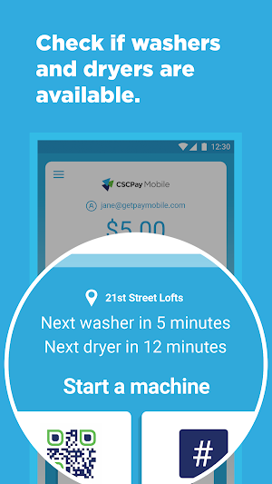 CSCPay Mobile - Coinless Laundry System Screenshot 3