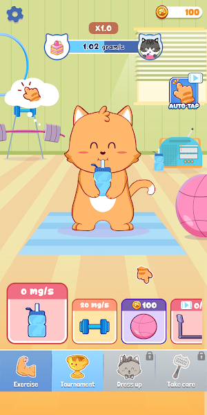Kitty Food Fighter: Cute Cat Screenshot 0