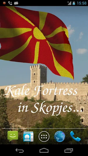 Macedonia Flag Live Wallpaper Screenshot 2