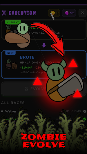 Zombie horde: Tap game Screenshot 2