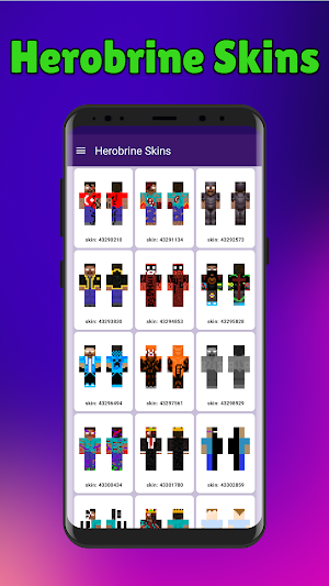 Herobrine Skins for Minecraft Screenshot 1