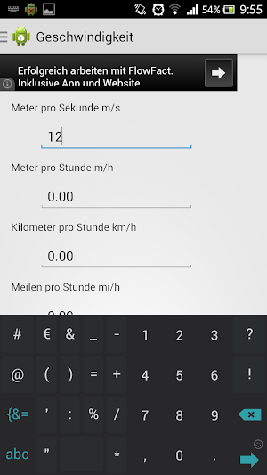 UniversalUnitConverter Screenshot 3