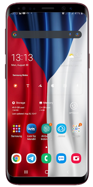 Czech Flag Live Wallpaper Screenshot 2