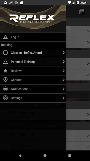 Reflex Fitness Screenshot 1