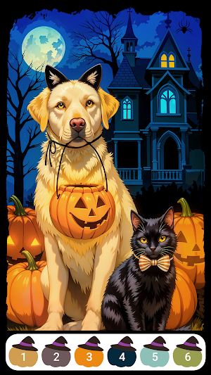 Halloween Color by Numbers Screenshot 1