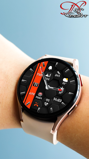 [N-SPORT616]HaftColorWatchFace Screenshot 1