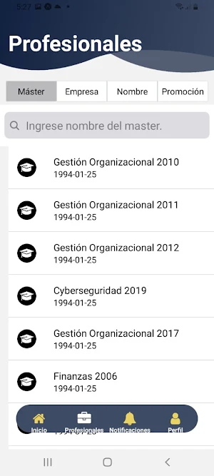 Alumni IEP Screenshot 1