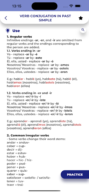 Spanish GrammarーLessons・Tests Screenshot 2