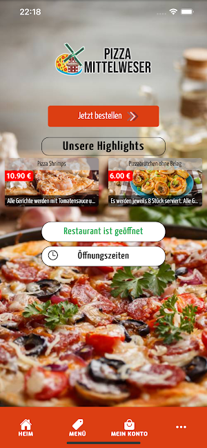 Pizzeria - Mittelweser Screenshot 0