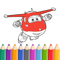 Super Wings Coloring Game