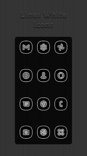 Vertical White Lines Icons Screenshot 0