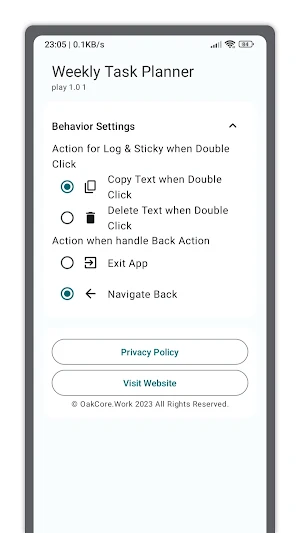 Weekly Task Planner Screenshot 3