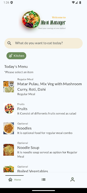 Meal Manager Screenshot 1