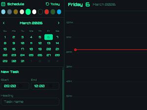 Scheduler Screenshot 2
