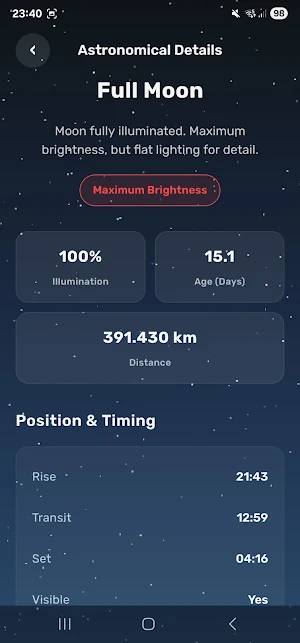 LunaScope 3D: MoonPhase Live Screenshot 1