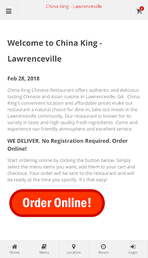 China King Lawrenceville Order Screenshot 0