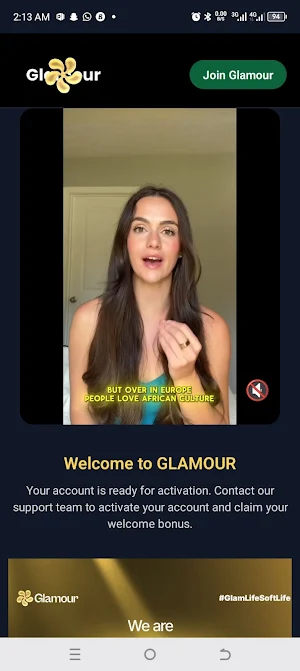 Glamour App Screenshot 1
