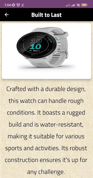 garmin forerunner 55 guide Screenshot 0