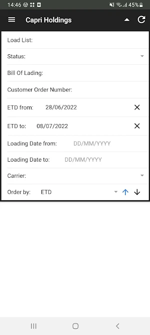 Capri Holdings – TMS Screenshot 3