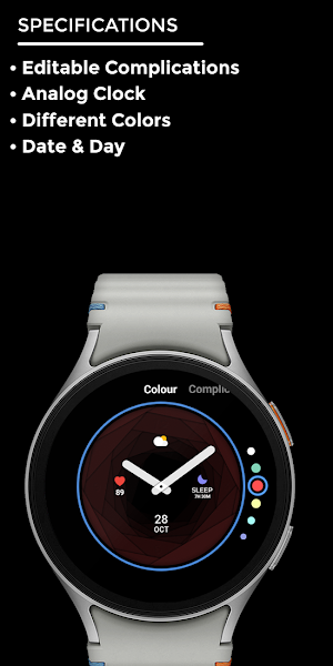 Night ver 47 - watch face Screenshot 3