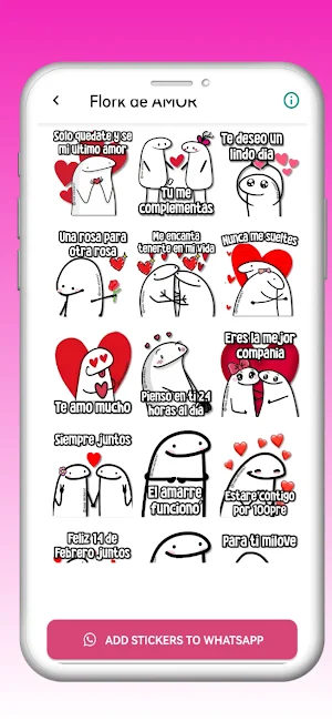 Flork de Amor Stickers Screenshot 3