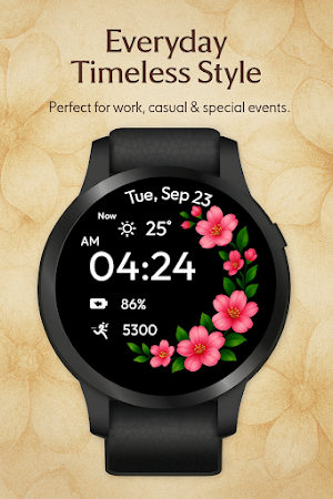 Classic Floral WatchFace Screenshot 0