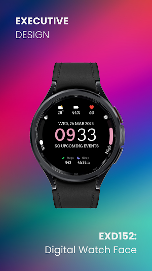 EXD152: Digital Watch Face Screenshot 1