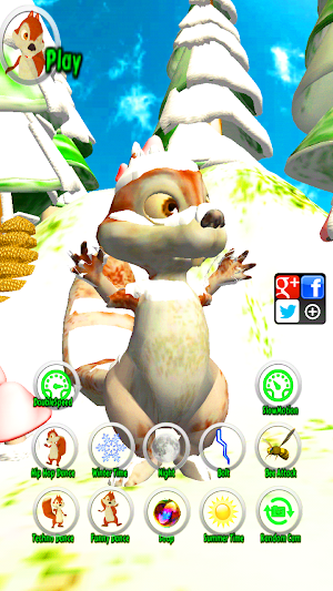 Slice It & Talk: Squirrel Fun Screenshot 1