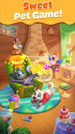 Pet Candy Puzzle-Match 3 games Screenshot 0