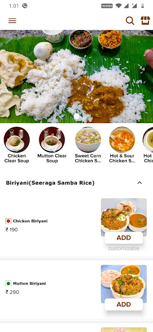 Keerthana Mess Screenshot 2