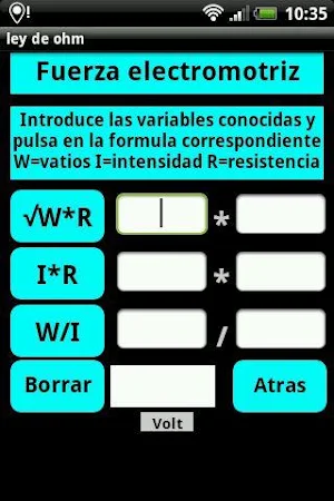 Formulas electricidad Screenshot 1