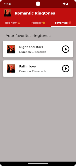 Love ringtones Screenshot 3